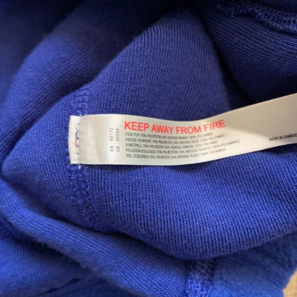 Free People Movement So Fly Half Zip Pullover Fleece Crop Jacket Blue Size XS - Picture 8 of 9